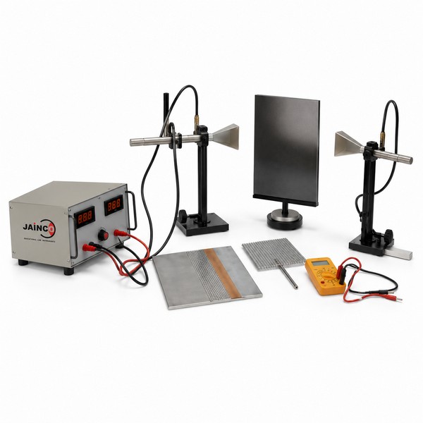 Apparatus for Demonstrating Reflection, Refraction, Polarization and Diffraction Using Microwaves